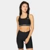 Under Armour Women's HeatGear� Logo Band Sports Bra Black / White