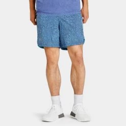 Under Armour Launch 7" Printed Shorts Glacier Blue / Sonar Blue - Reflective