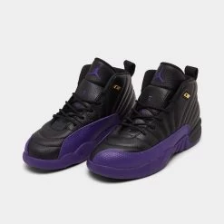 New Arrival -Sports Fashion Clothing Store 151186 057 jordan 12 retro ps black filed purple 2
