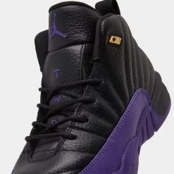 Jordan 12 Retro PS Black / Field Purple - Metallic Gold -Sports Fashion Clothing Store 151186 057 jordan 12 retro ps black filed purple 3