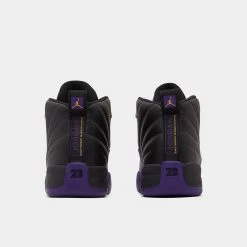 Jordan 12 Retro PS Black / Field Purple - Metallic Gold -Sports Fashion Clothing Store 151186 057 jordan 12 retro ps black filed purple 4