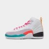 Jordan 12 Retro GS White / Vapor Green - Photon Dust