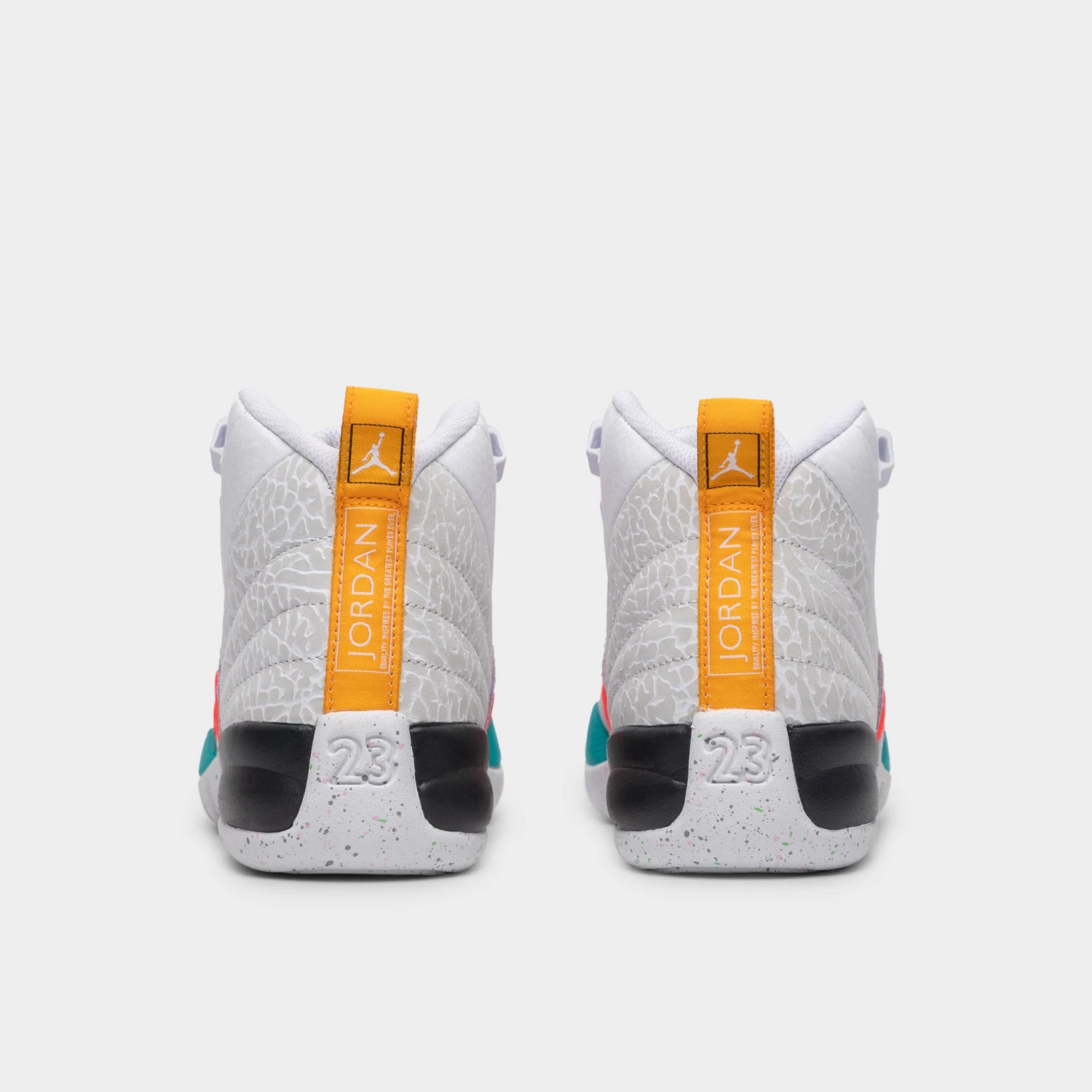 Jordan 12 Retro GS White / Vapor Green - Photon Dust 6 Jordan 12 Retro GS White / Vapor Green - Photon Dust - Image 4