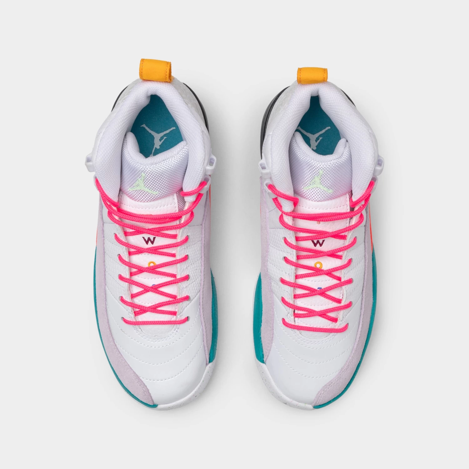 Jordan 12 Retro GS White / Vapor Green - Photon Dust 7 Jordan 12 Retro GS White / Vapor Green - Photon Dust - Image 5