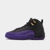 Jordan 12 Retro GS Black / Field Purple - Metallic Gold