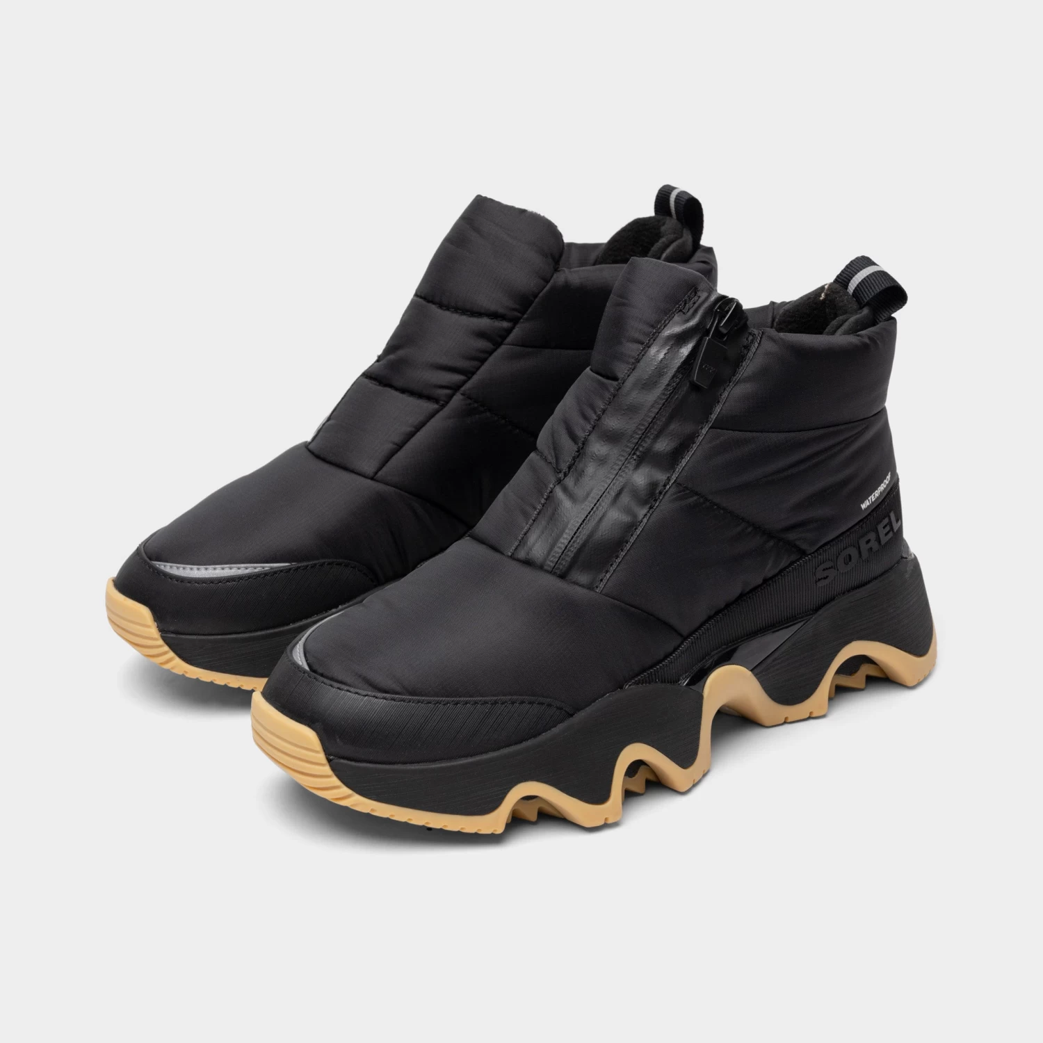 Sorel Women's Kinetic Impact Puffy Zip Boot Black / Sea Salt - Image 2