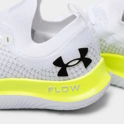 Under Armour Flow Velociti SE White / Yellow - Black -Sports Fashion Clothing Store 3024016 110 under armour flow velociti se white yellow black 6