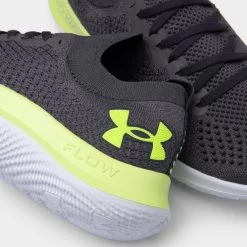 Under Armour Flow Velociti SE Jet Grey / Quirky Lime -Sports Fashion Clothing Store 3024016111 underarmour flow velociti grey green white 6