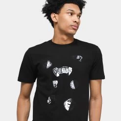 Mitchell & Ness Vancouver Grizzlies Night T-shirt Black / White -Sports Fashion Clothing Store 3120 K NIGHTVGR mitchell ness grizzlies night t shirt black white B