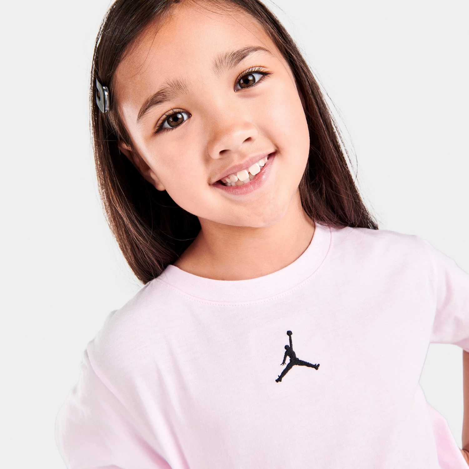 Jordan Child Girls' Essential Shorts And T-shirt Set / Pink Foam - Image 3