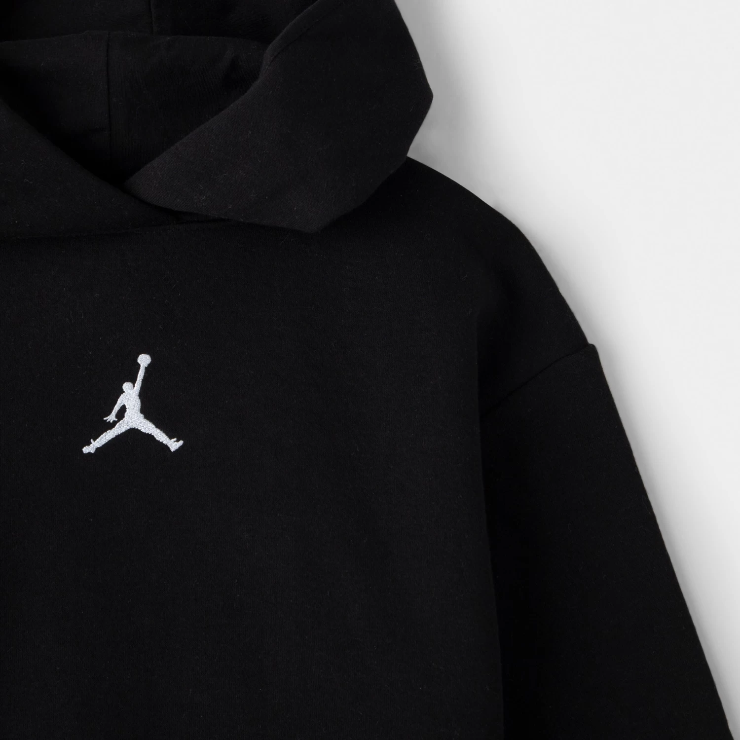 Jordan Child Girls' Icon Play Pullover Hoodie / Black - Image 3