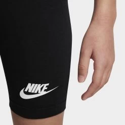 Nike Child Girls' Bike Shorts / Black -Sports Fashion Clothing Store 36J063 023 nike child girls bike shorts black A