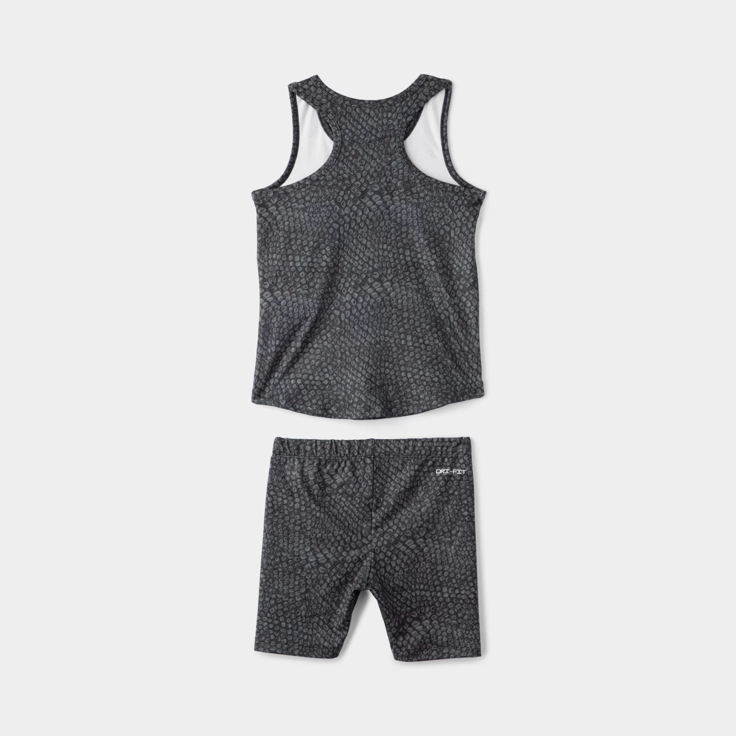 Nike Child Girls' Swoosh Tank And Bike Shorts Set / Black - Image 2