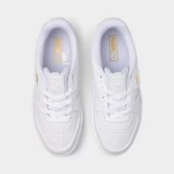 Puma Women's Cali Dream Leather / Puma White -Sports Fashion Clothing Store 38315701 puma cali dream leather white 4