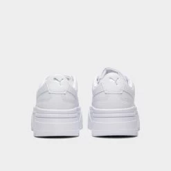 Puma Women's Mayze Stack Leather / Puma White -Sports Fashion Clothing Store 38441201 puma women s mayze stack leather puma white 3