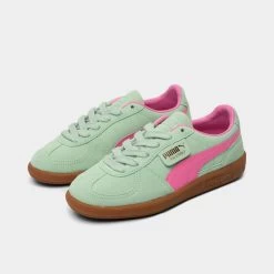 Puma Juniors' Palermo Fresh Mint / Fast Pink -Sports Fashion Clothing Store 39727102 puma juniors palermo green pink 5