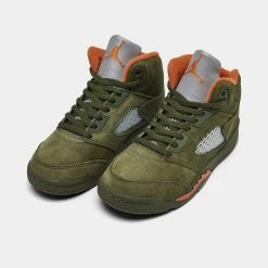 Jordan 5 Retro PS Army Olive / Solar Orange -Sports Fashion Clothing Store 440889 308 P2