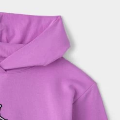 Jordan Junior Girls' Jumpman Cropped Pullover Hoodie / Rush Fuchsia -Sports Fashion Clothing Store 45A858P3R jd essent boxy po 2