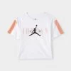 Jordan Junior Girls' Satin T-shirt / White