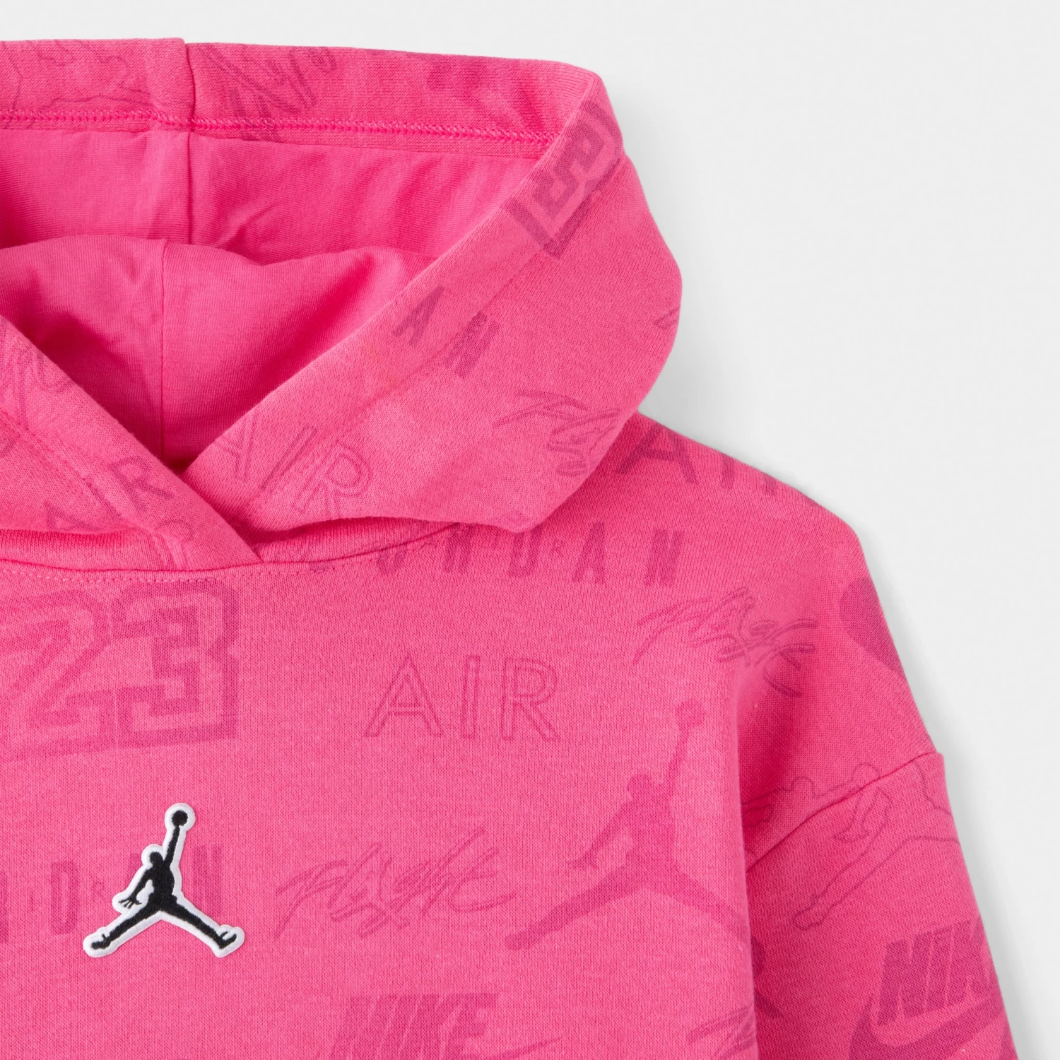 Jordan Junior Girls' Allover Print Pullover Hoodie / Pinksicle - Image 3