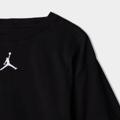 Jordan Junior Girls' Essential T-shirt / Black -Sports Fashion Clothing Store 45a770023 jordan jdn ess t black 2