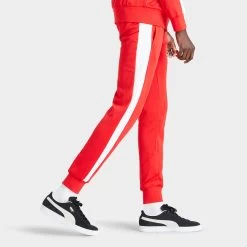 Puma Iconic T7 Track Pants PT / High Risk Red -Sports Fashion Clothing Store 53009811 iconic t7 track pants pt D