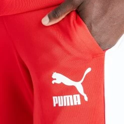 Puma Iconic T7 Track Pants PT / High Risk Red -Sports Fashion Clothing Store 53009811 iconic t7 track pants pt F