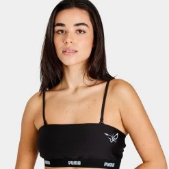 Puma X Dua Lipa Women’s Bralette / Puma Black -Sports Fashion Clothing Store 53663001 puma x dua lipa women s bralette puma black B