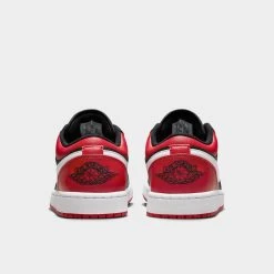 Jordan 1 Low Black / White - Gym Red -Sports Fashion Clothing Store 553558 066 jordan 1 low black gym red white 1