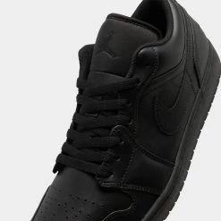Jordan 1 Low Black / Black - Black -Sports Fashion Clothing Store 553558 093 P3