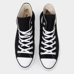 Converse Chuck Taylor All Star Platform Canvas Black / White - White -Sports Fashion Clothing Store 560845c ctas platform canvas 4