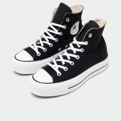 Converse Chuck Taylor All Star Platform Canvas Black / White - White -Sports Fashion Clothing Store 560845c ctas platform canvas 5