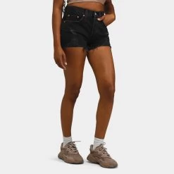 Levis Levi's Women's 501 Original Jean Shorts / Stowaway -Sports Fashion Clothing Store 56327 0318 levi s women s 501 original jean shorts stowaway D
