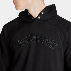 New Era Toronto Blue Jays Block Letter Pullover Hoodie / Black -Sports Fashion Clothing Store 60296850 m blkletter hoodiepo torjayco D