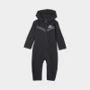 Nike Sportswear Infant Boys' Tech Fleece Full-Zip Coverall / Black -Sports Fashion Clothing Store 66h053023 tech fleece cvl 1