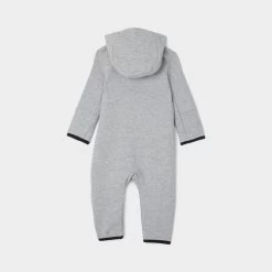 Nike Sportswear Infant Boys' Tech Fleece Full-Zip Coverall / Dark Grey Heather -Sports Fashion Clothing Store 66h053042 tech fleece cvl 4