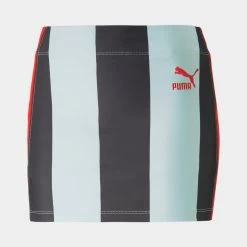 Puma X Dua Lipa Women’s Striped Mini Skirt / Blue Glow