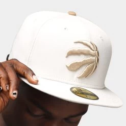 New Era Toronto Raptors 59Fifty Cap Khaki / Stone -Sports Fashion Clothing Store 70752617 toronto raptos 59fifty stone w khaki D