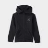 Jordan Child Boys' Jumpman Full Zip Hoodie / Black -Sports Fashion Clothing Store 85A714023 jmpmn fz hd black 1