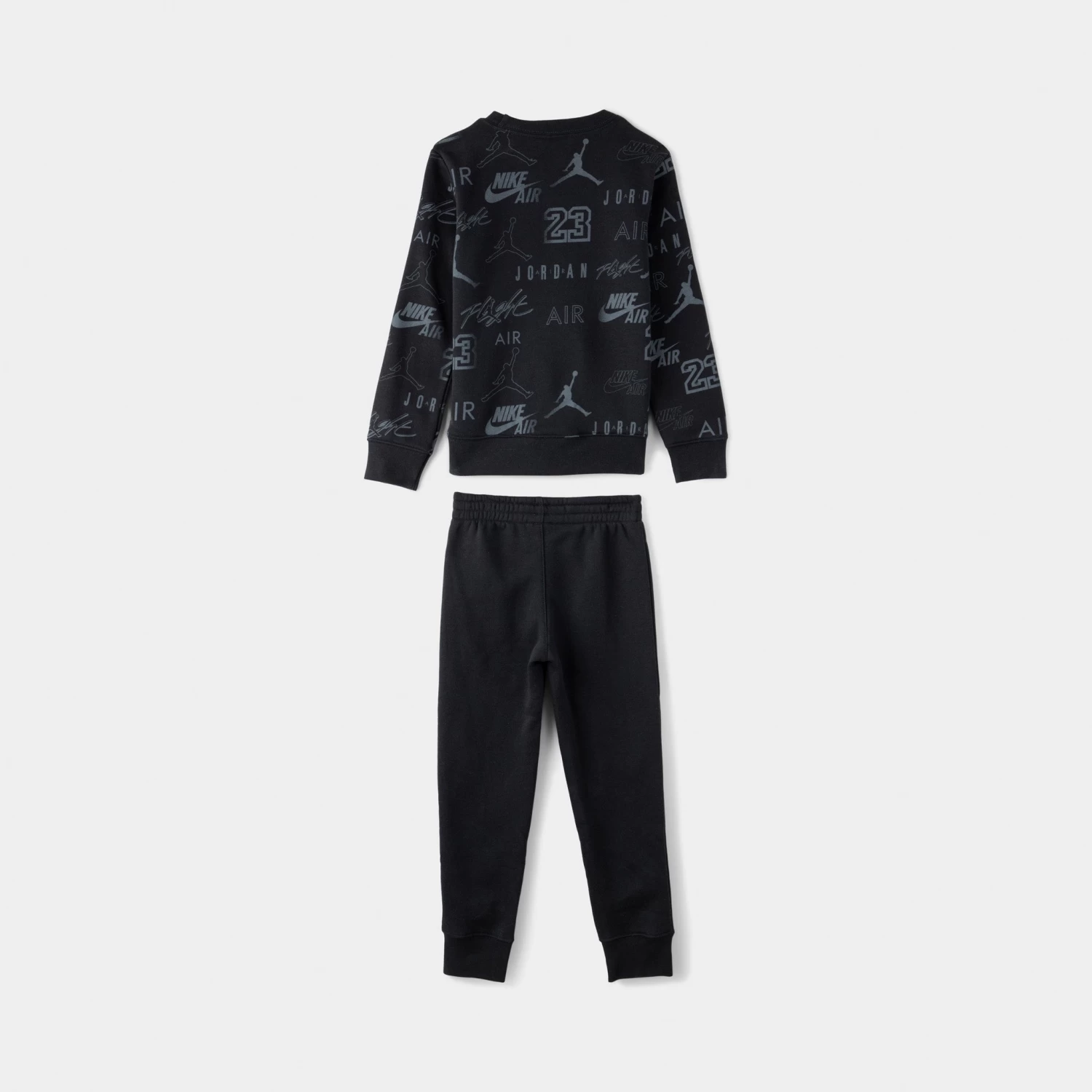 Jordan Child Boys' Allover Print Crewneck Set Black / Red - Image 2