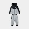 Nike Child Boys' Tech Fleece Full Zip Hoodie Set / Dark Grey Heather -Sports Fashion Clothing Store 86L050 G0E nike child boys techfleece fullzip hoodieset dkgreyheather 1
