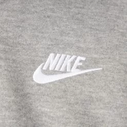 Nike Sportswear Child Boys' Club Fleece Full Zip Hoodie / Dark Grey Heather -Sports Fashion Clothing Store 86L089 042 nike child boys club fleece full zip hoodiedarkgreyheather 3