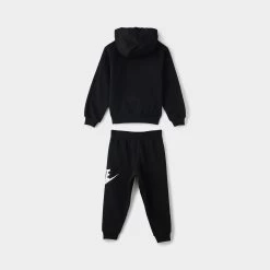 Nike Child Boys' Club Fleece Hoodie Set / Black -Sports Fashion Clothing Store 86L135 023 nike child boys club fleece hoodie set black 4