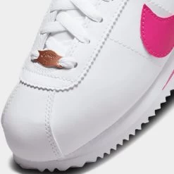 Nike Cortez Basic GS White / Pink Prime -Sports Fashion Clothing Store 904764 109 nike cortez gs white pink prime 6