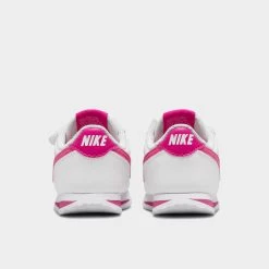 Nike Cortez Basic TD White / Pink Prime -Sports Fashion Clothing Store 904769 109 nike cortez td white pink prime 1