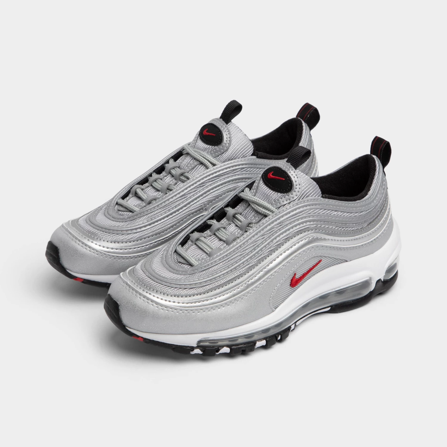 Nike Air Max 97 PS Metallic Silver / Varsity Red - White - Image 2