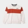 Levis Levi's Junior Boys' Colourblock Crewneck / Oatmeal Heather -Sports Fashion Clothing Store 91d555w4x colorblock crewneck 1
