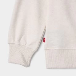 Levis Levi's Junior Boys' Colourblock Crewneck / Oatmeal Heather 9 Levis Levi's Junior Boys' Colourblock Crewneck / Oatmeal Heather -Sports Fashion Clothing Store 91d555w4x colorblock crewneck 4