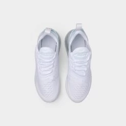 Nike Air Max 270 GS White / White - Metallic Silver -Sports Fashion Clothing Store 943345103 nike air max 270 gs 1