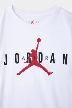 Jordan Junior Boys' High Brand Read T-shirt / White -Sports Fashion Clothing Store 955175001 brand tee 5 3